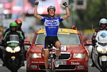 Sylvain Chavanel gagne la deuxime tape du Tour de France 2010
